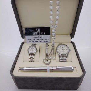 Mens Elegant Gift Set Pen Cufflinks Stainless Steel KSA