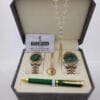 Mens Stainless Steel Gift Set Watch Rosary Pen Cufflinks Saudi Arabia