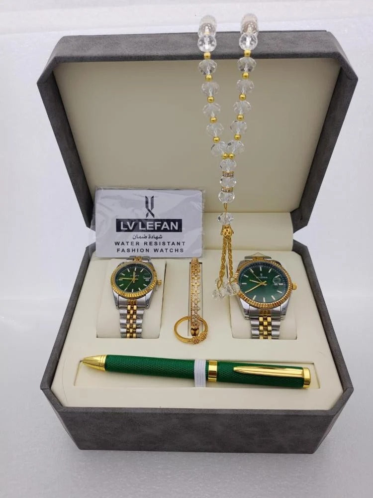 WLD-01-main Mens Stainless Steel Gift Set Watch Rosary Pen Cufflinks Saudi Arabia