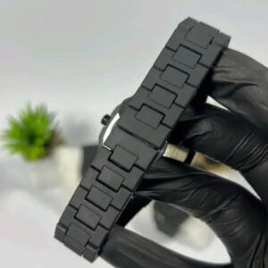 Black Arabic Aura Watch Wrist View Arabic Script Dial