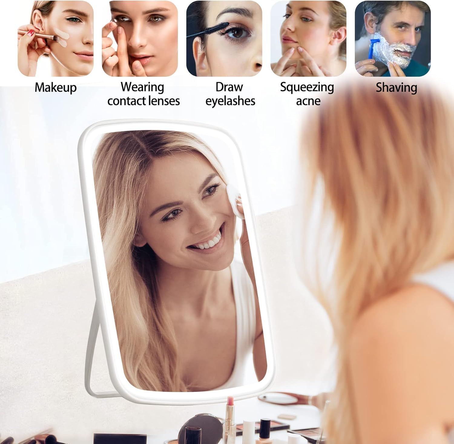 WLD-18-2 Makeup Mirror with LED Lighting KSA