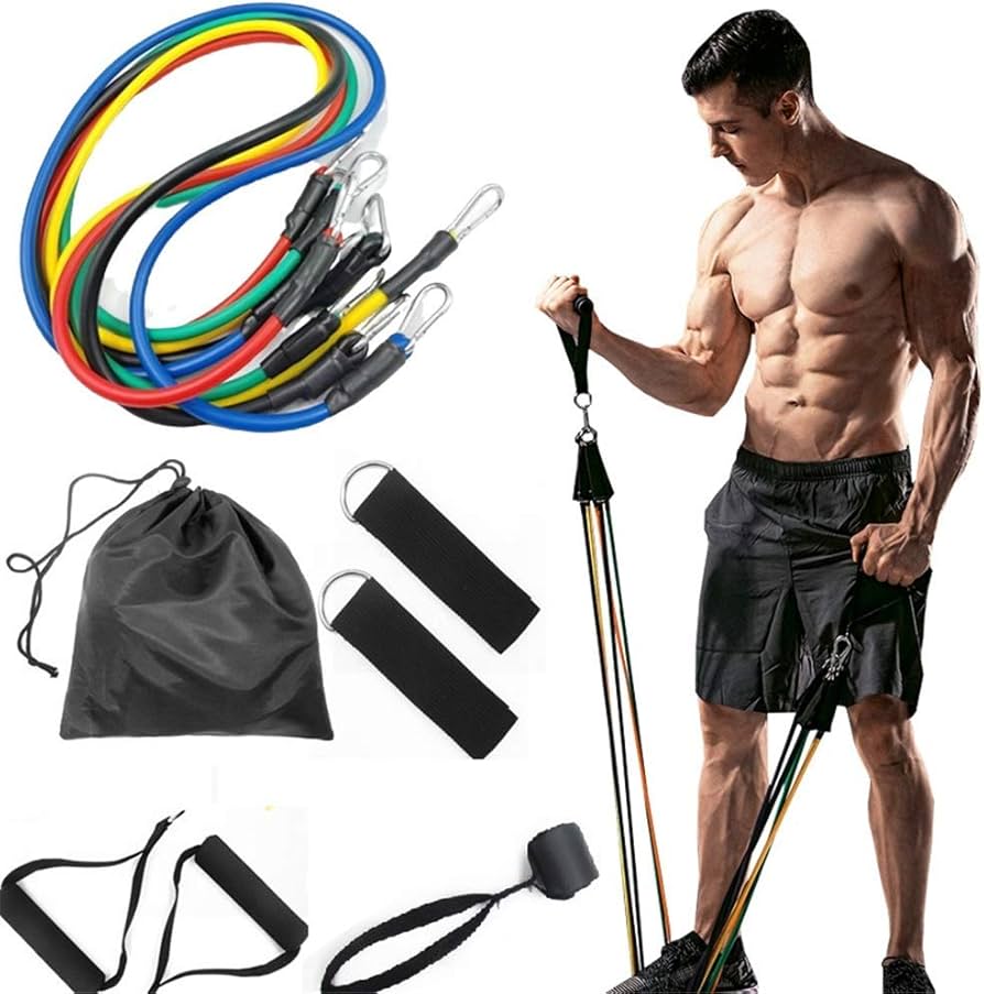 Exercise Band Set of 11 Pcs for variable resistance work