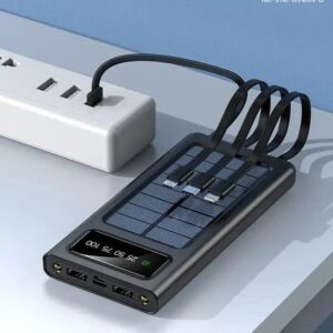 Solar Power Bank Built-in Cable KSA