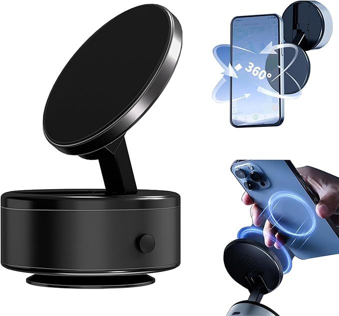 wld-41-2 Magnetic Car Phone Mount - Universal Dashboard Holder for KSA Saudi Arabia