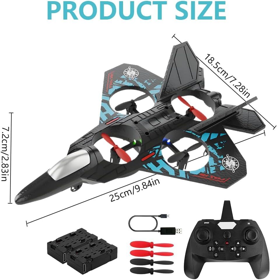 wld-50-3 TAK TAK RC Fighter Jet Drone Toy - Remote Control Flying Toy for Kids KSA Saudi Arabia