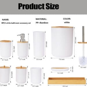 Bathroom Accessories Set 6 Pieces UAE