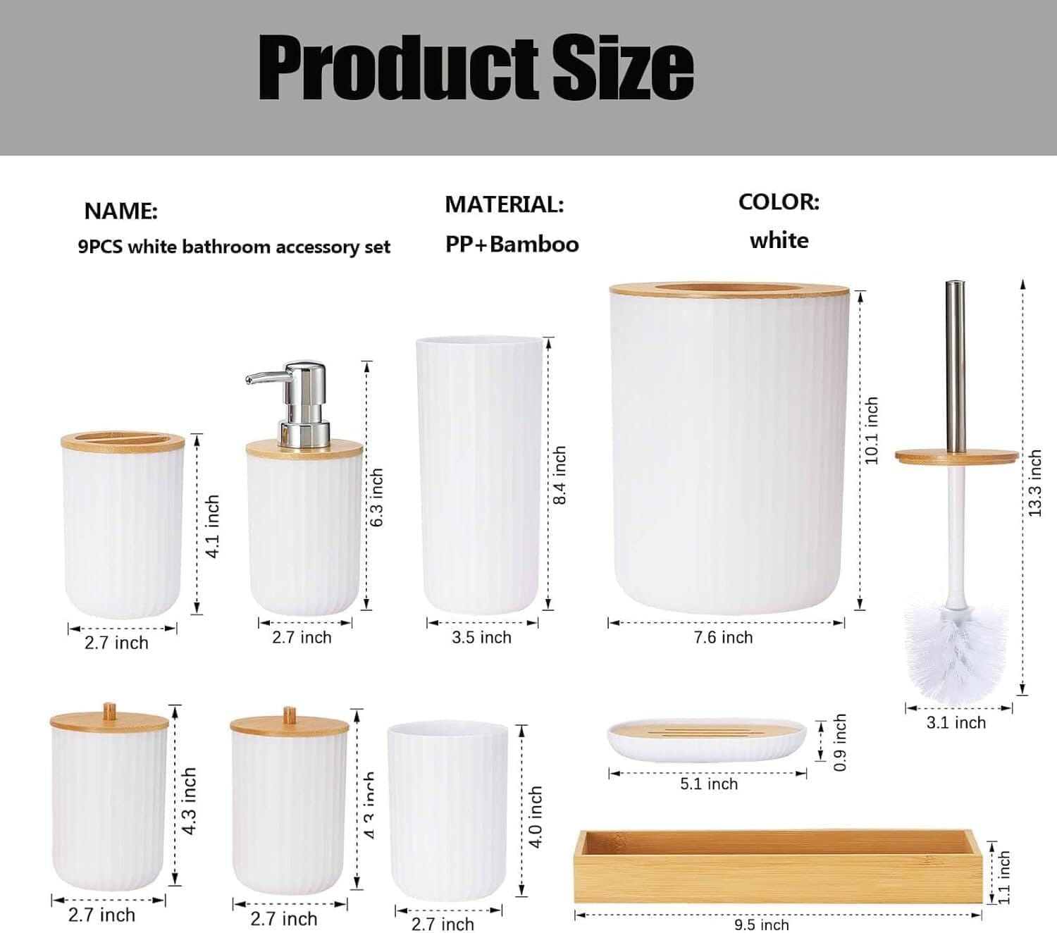 wld-70-3 Bathroom Accessories Set 6 Pieces UAE