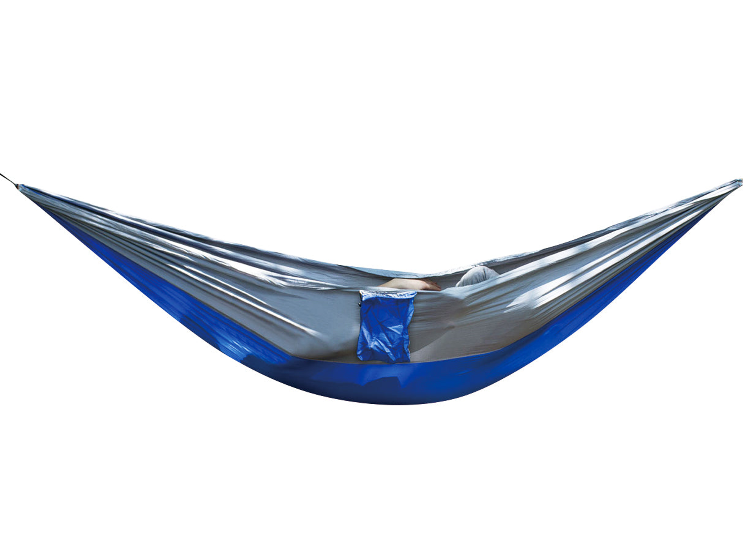Portable camping hammock with carry pouch