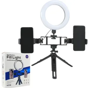 6-Inch Selfie Ring Light with Tripod Stand & Phone Holder – 3 Color Modes | WLD