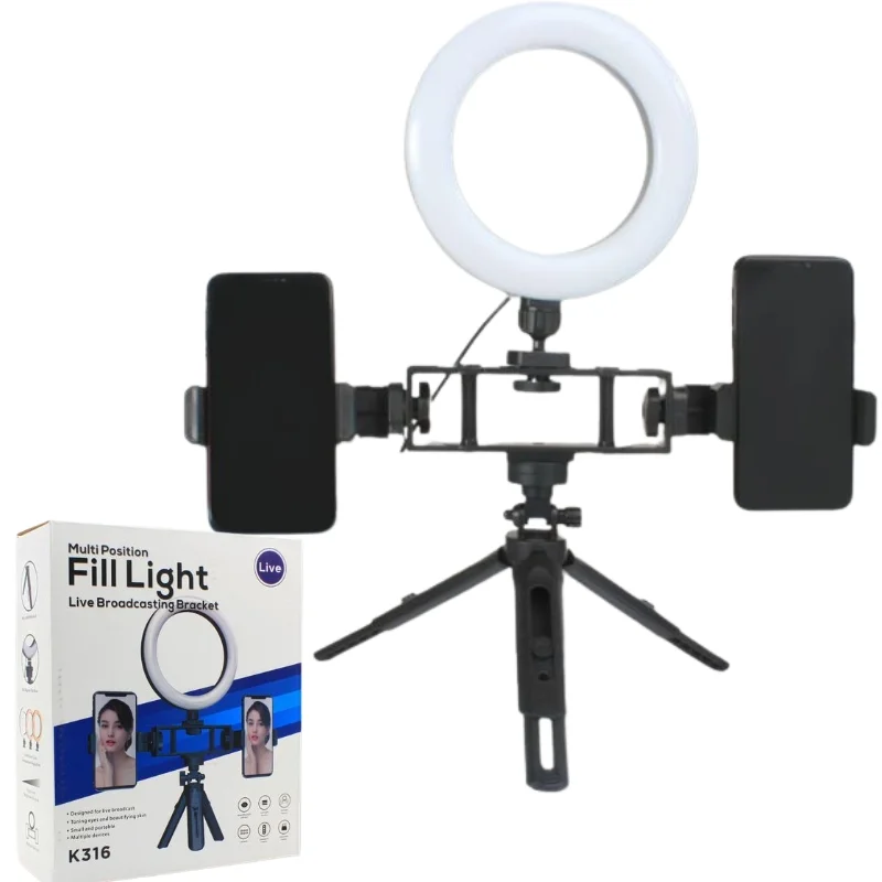 selfie ring light with tripod – full setup