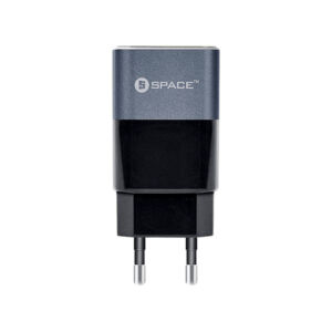 SPACE WC-10 Dual-Port USB Wall Charger, 2.4A, Micro USB Cable