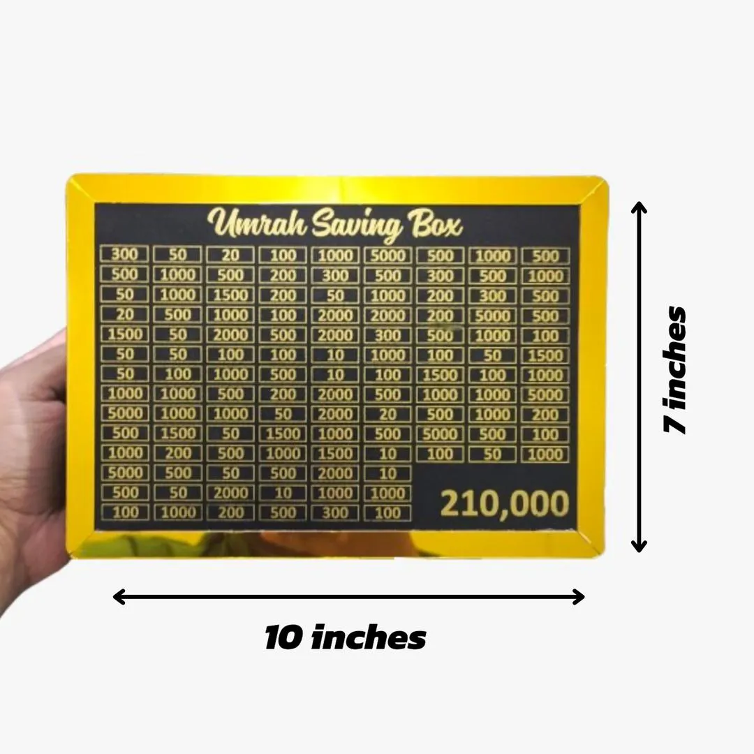 1261-273-673374-product-2.webp Umrah Savings Box, Golden-Black Wood with Amount Tracker