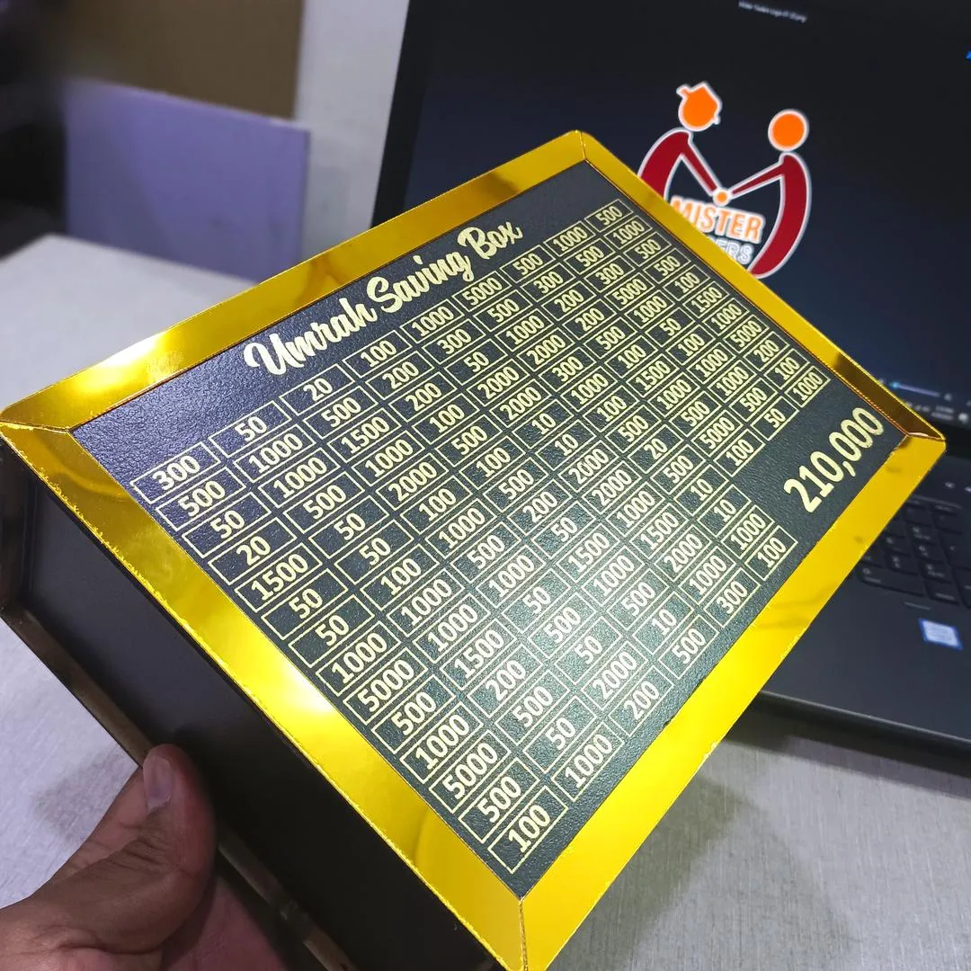 1261-273-673374-product-3.webp Umrah Savings Box, Golden-Black Wood with Amount Tracker