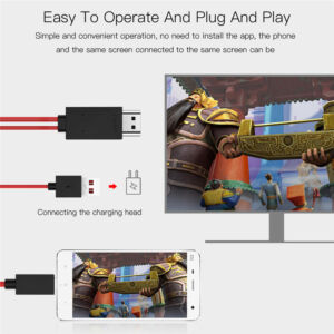 USB-C to HDMI Cable 2 m – Phone and Laptop to TV Projection Lead