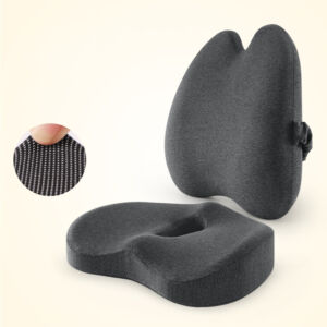 Car Back and Waist Cushion – Memory Foam Seat Pillow