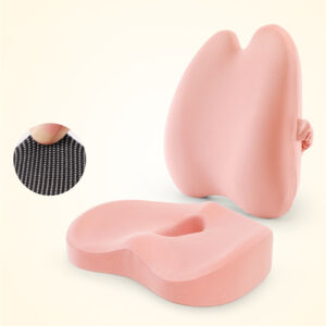 Car Back and Waist Cushion – Memory Foam Seat Pillow