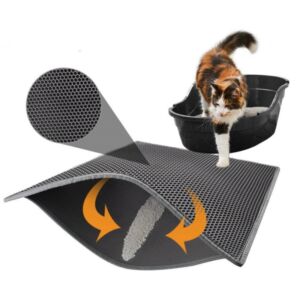 Honeycomb Cat Litter Mat – Waterproof Double-Layer Trapping Pad