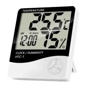 HTC-1 Digital Temperature & Humidity Meter with Clock