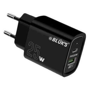 BLUKS BX-621 25W Fast Charger with 60W PD Type-C Cable