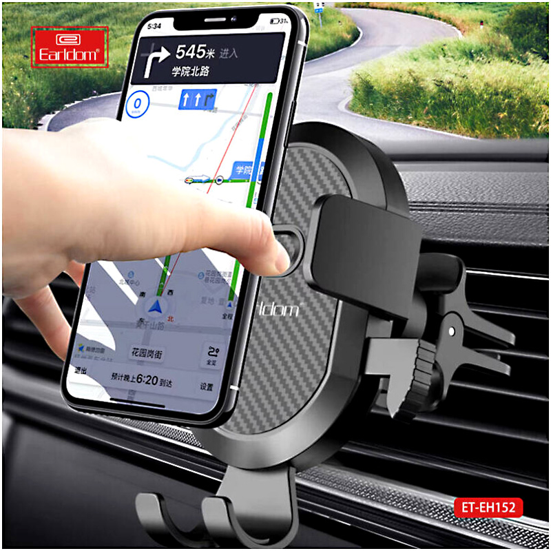 68cf96231ec67304e60172c7aa4204dc-hi.jpg Earldom EH152 Gravity Car Phone Holder, Air Vent Mount