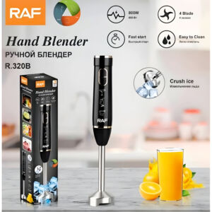 RAF R.320B 800W Electric Hand Blender with 4 Stainless Blades