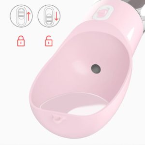 Dog water bottle push button