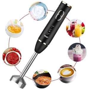 RAF R.320B 800W Electric Hand Blender with 4 Stainless Blades