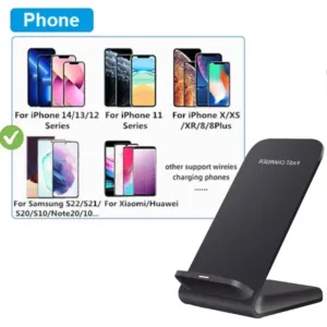 Wireless charging dock with phone
