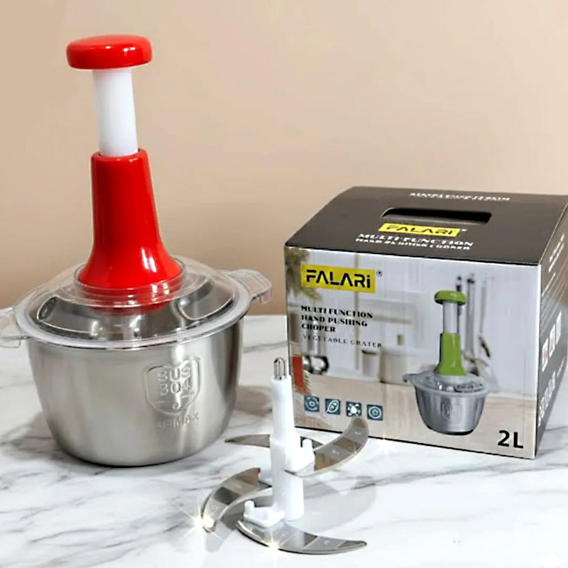 imgi_1_616196473_17932399638164793_1413529125289597583_n.jpg 2L Stainless Steel Manual Food Chopper with 4 Curved Blades
