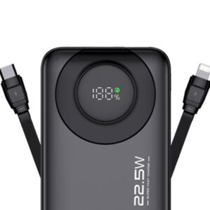 BLUK'S BX-306 20000mAh Power Bank, 22.5W Fast Charge, Dual Cables