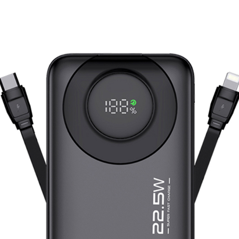 rfrsdrd.jpg BLUK'S BX-306 20000mAh Power Bank, 22.5W Fast Charge, Dual Cables