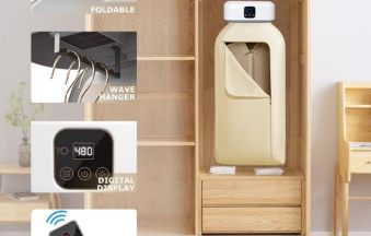 Foldable Electric Clothes Dryer – Portable Remote-Control Dryer | WLD